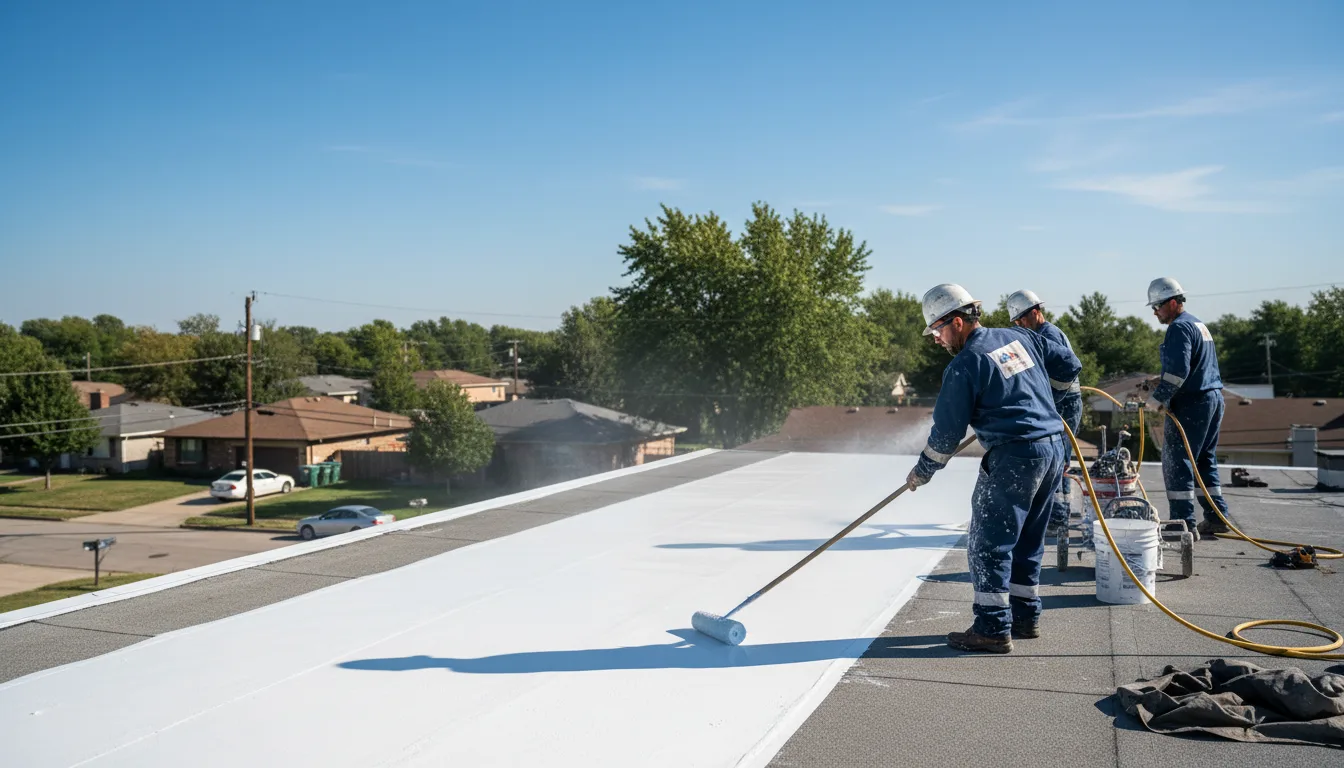 Commercial roof coating in Fort Towson, OK near me